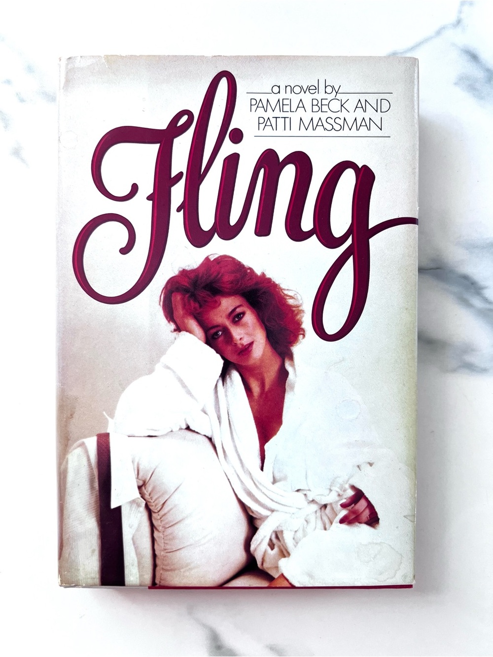 Vintage 1980s Racy Romance Hard Cover Book "FLING" by Beck and Massman 1984